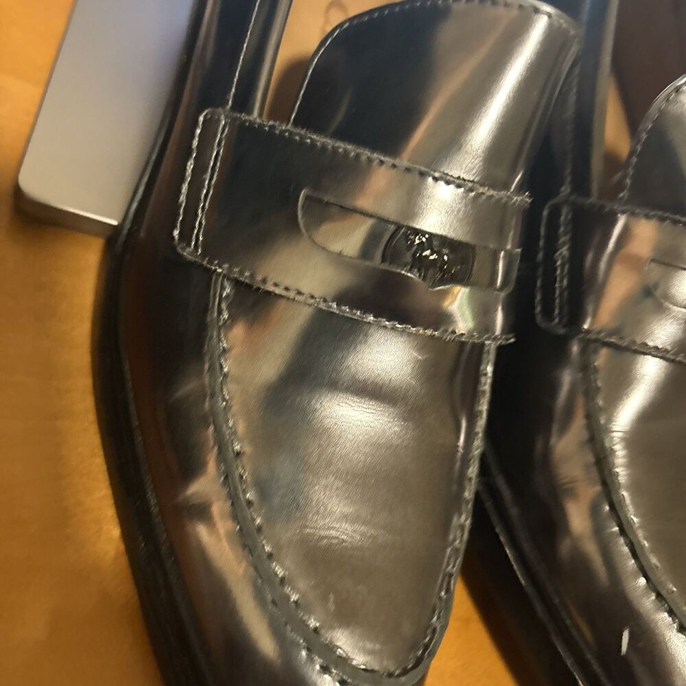 Coach Heath Mirror Metallic Gunmetal Women 8M - Picture 5 of 8